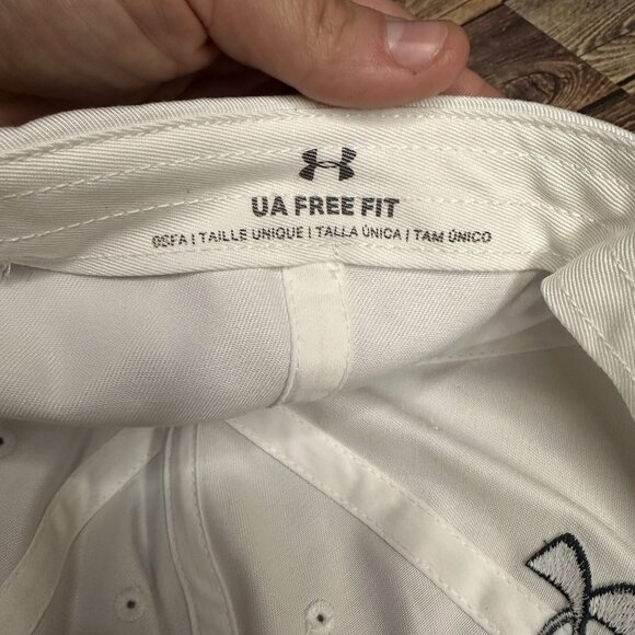 Under Armour Men's Sportstyle Free Fit Hat NWT ONE SIZE (White) SKU: 1369783 - Picture 9 of 12